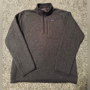 Patagonia Better Sweater Rib-Knit Quarter-Zip Pullover - Men's Grey Medium